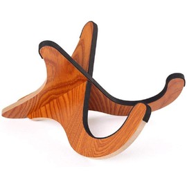 Lifepartner X-Shape Folding Musical Instrument Stand Holder Support for Ukulele, Mandolin, Violin (Wood Color)