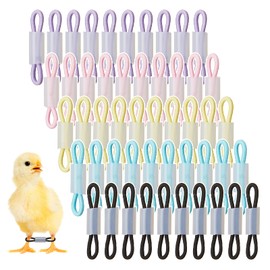 Patelai 50 Sets Baby Chick Leg Bands Splay Hobble Brace Adjustable Poultry Leg Bands for Newborn Chick Bird Quails Ducks of 1 to 3 Days Newly Hatched