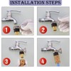 Uni-Fine 2 Pairs Garden Hose Quick Connector Brass Quick Hose