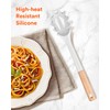 Silicone Pasta Fork, Kitchen Heat Resistant Noodle Spoon Server, BPA