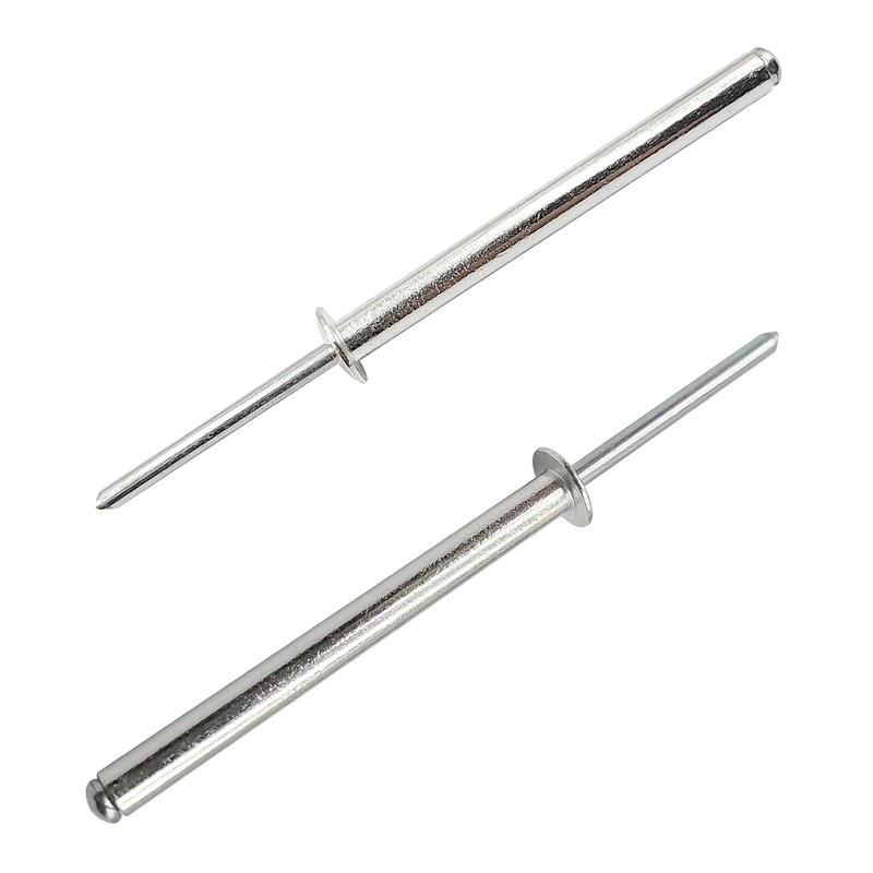 JIANDAXIN 50Pcs Extra Long Pop Rivets, Extended Length, Aluminium Dome