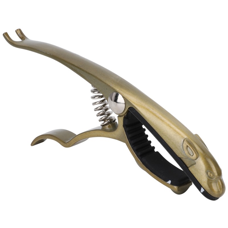 K72 Guitar Capo Zinc Ally Bronze Coloured Frog Shaped Capo