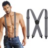 Janmercy X Back Hidden Suspender Heavy Duty Work Airport Friendly