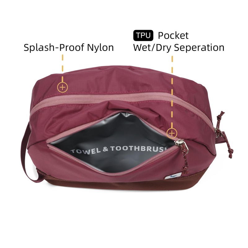 KalgoTeal Travel Toiletry Bag 8L, Large Packing Cube with Waterproof