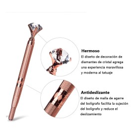 3pz Inductor Diamante Agujas Microblading Shading Cejas Oro Y Plata Y Oro Rosa