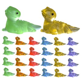 BESPORTBLE 30Pcs Glow The Dark Miniature Lizard Figurines Resin Lizard Decor for Garden Home Tiny Animal Crafts for DIY Projects Table Shelf Decoration