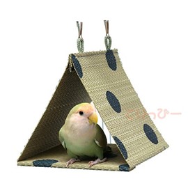 Parrot Toy Bird For Domestic Juncus effusus Tent (L) Blue (spring/summer/autumn)