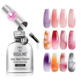 ROSALIND Blooming Gel Nail 11ml Clear Blooming Gel Bleed Nails Nuance Nails Nail Art