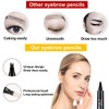 2PCS Black Eyebrow Pencil Microblading Eyebrow Pen - Easily Draw
