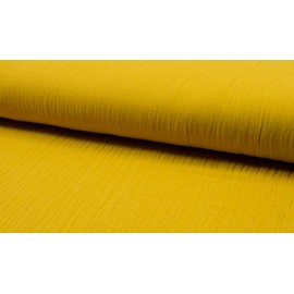 Bambino Double Gauze Muslin Fabric Material Curry, 1Mtr - 140cm x 100cm