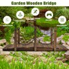 Giantex Giantex 5 FT Wooden Garden Bridge, Stained Wood Arc