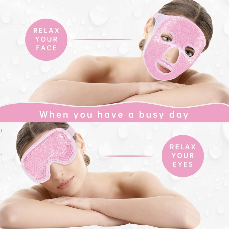 Warm and cold for the face, reduces swelling, eliminates dark