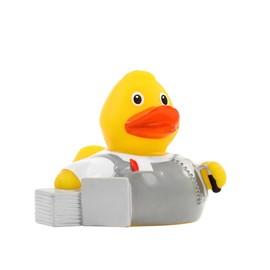 Schnabels Squeaky duck tiler, strong gift idea for all home and craftsmen, tilers and DIY fans
