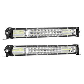 SAN YOUNG Barra de luz LED ámbar delgada, 7 pulgadas, 12-60 V, 60 W 6000 lm, para todoterreno ATV UTV, RV                                             