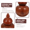 CIYODO Gourd-shaped Creative Toothpick Holder No-wax Wooden Toothpick Dispenser for
