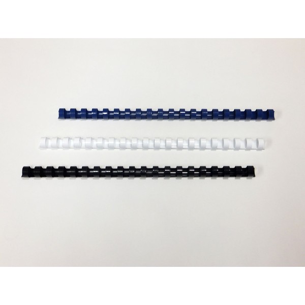 GBC PR0820A4Z-BL Binding Ring Supplies, Wide Pack, Round Standard Item, 0.3 inch (8 mm), 20 Holes, 100 Pieces, Blue, 35 Sheets of Copy Paper