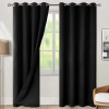 2 Piezas Cortina Blackout 100% Opaca 132x213cm Sala Ventana