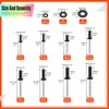 Tanstic 560Pcs Black Aluminum Pop Rivets Kit, 8 Size Blind