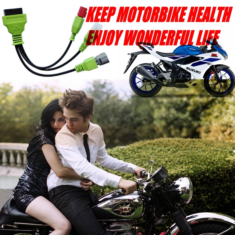 OTKEFDI Motorbike OBD Diagnostic Adapter,4Pin+6Pin+6Pin 3 in 1 Motorrad Motorcycle