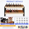 Echaprey 30-Grid Wooden Cell Phone Holder Desktop Multiple Classroom Cell