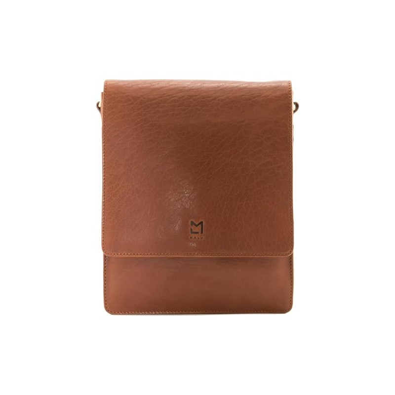 Mala Leather Bloomsbury Collection Leather Shoulder/Messenger Bag 7402_17 Tan