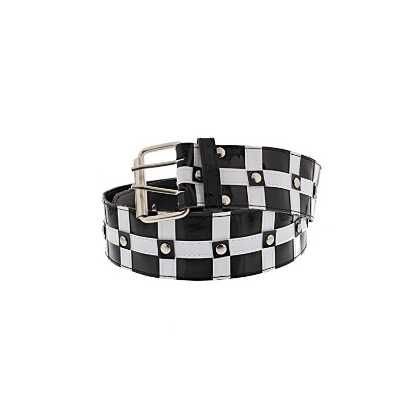 Zac's Alter Ego Black & White Patterned 60s Belt with
