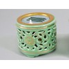 Safe Electronic Incense Sticks, No Fire, LED Electronic Incense, Sun Yasuragi, Lying Incense, Openwork Incense Burner, Includes Difference, 2.5 inches (East)