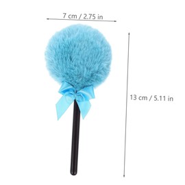 Healeved 3pcs Lollipop-shaped Powder Makeup Brush Soft Highlighter and Blush Applicators for Seamless Blending and Precise Application for Loose Powder and Facial Makeup