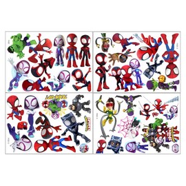 37PCS Spideyman PVC wall Stickers for Kids. Self - Adhesive, Removable, Great for Boys' Rooms, Nurseries, and Play Areas