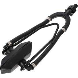 Zodazoqa Boat Motor Flusher Engine Ear Muffs Outboard Garden Hose ConnectionHose Adapter Boat Muffs Outboard Engine Flush Marine Use Kit Boat Accessories (Rectangle, Black, Double Tube)
