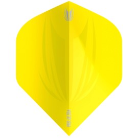 Target Darts Ultra-15 5 x Sets of ID Pro. Ultra Yellow Dart Flights-15 in total, No.6, 335334