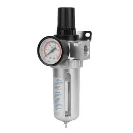 TOPINCN Bsp 1/2In Air Filter Regulator Air Compressor Moisture Water Trap Air Tool Parts for Bracket Gauge Auto Drain with Mount Connection