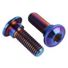 UHDFBDHF 6Pcs Titanium Bolt M8 x 20mm 25mm Motorcycle Rear