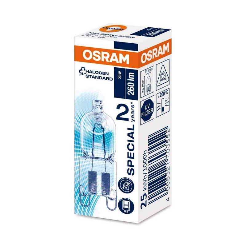 OSRAM HP25CC HALOPIN 25W 240V Clear 66725 [Pack Size: 2]