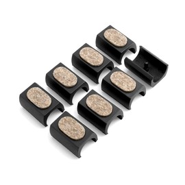 Design61 Felt Glides Set of 8 for Cantilever Chair Glides Floor Glides Diameter 24-25 mm Silencer Furniture Glides Clamp Shell Glides with Noise-Dampening Felt Sliding Surface
