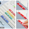 eMagTech 200Pcs Document Paper Fasteners Filing Strip Fastener Filing Clip