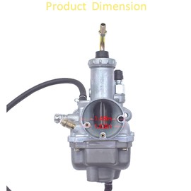 WFLNHB Carburetor with Intake Boot Replacement for Yamaha Moto 4 YFM225 1986 1987 1988 Carb
