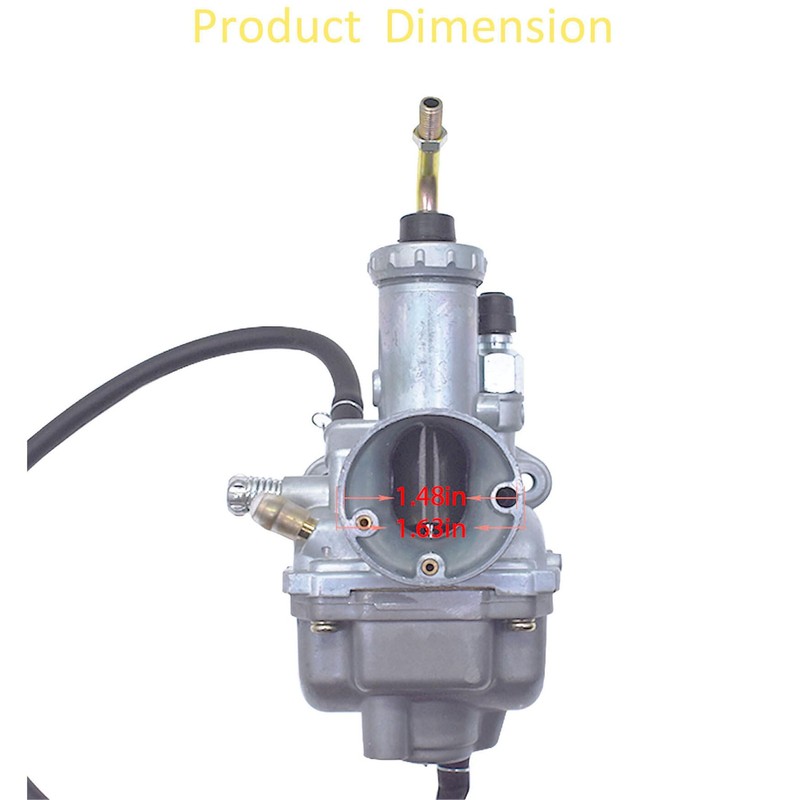 WFLNHB Carburetor with Intake Boot Replacement for Yamaha Moto 4