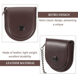 FOMIYES Pocket Watch Holder Vintage Watch Pouch Storage Case Pu Elegant Design for Travel