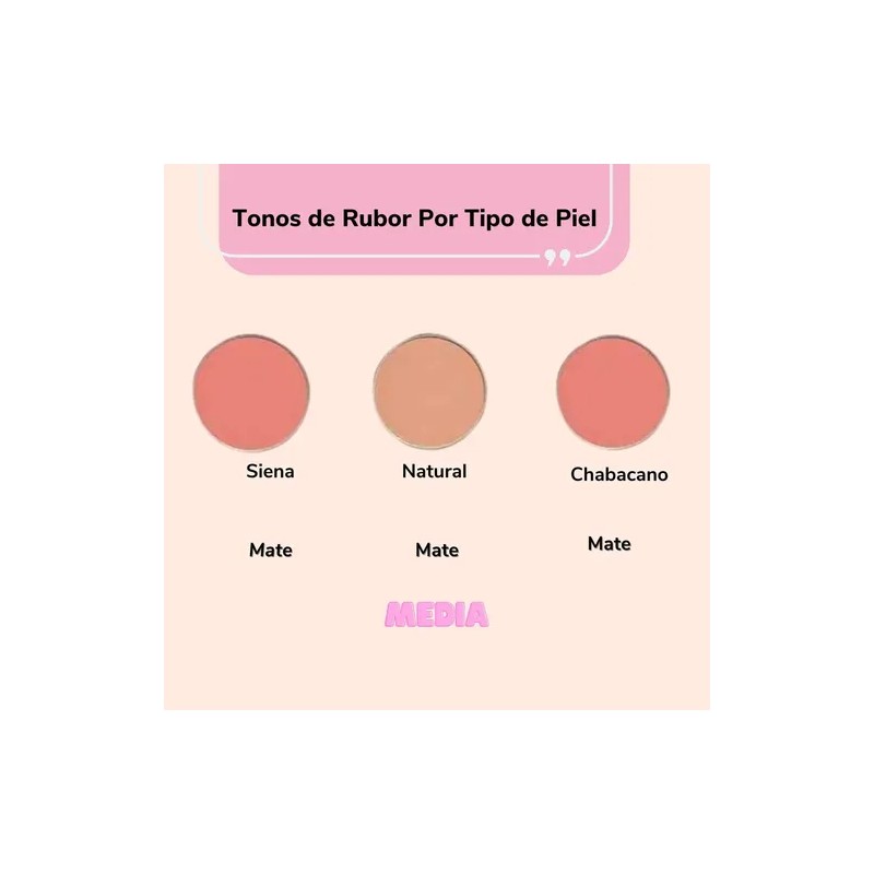 Bissu Rubor En Polvo De Larga Duración Para Maquillaje Tono