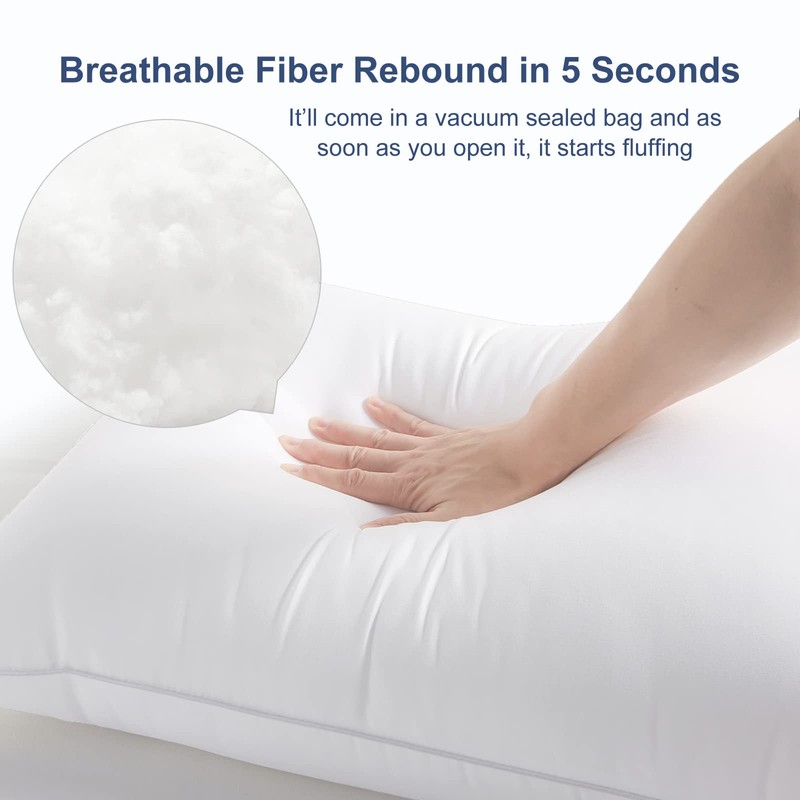 CozyLux Pillows Standard Size Set of 2, Hotel Quality Bed