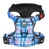 PoyPet Plaid Dog Harness, No Pull Front Clip Pet Vest