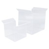 2Pcs Zip Lock Bag Holder Acrylic Food Storage Bag Stand
