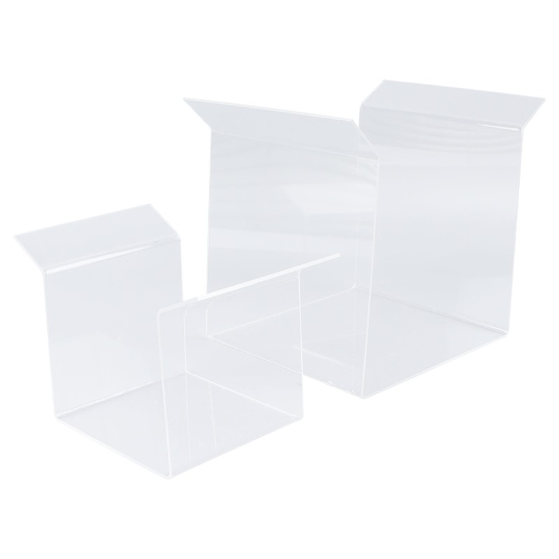 2Pcs Zip Lock Bag Holder Acrylic Food Storage Bag Stand