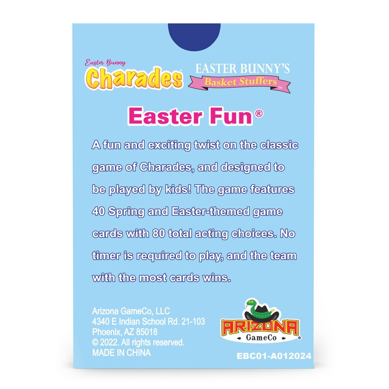 Easter Bunny Charades for Kids Ages 6+, a Fun Easter-themed