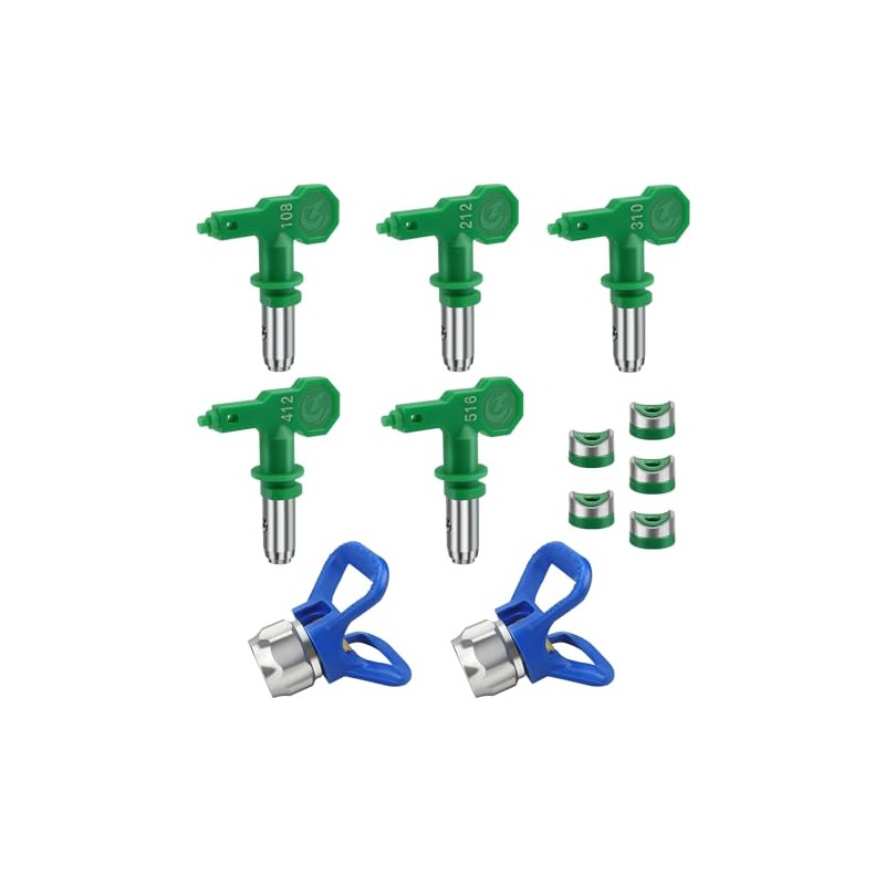 5 Pcs Airless Low Pressure Tips Reversible Spray Nozzle Tips