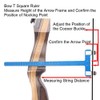Archery Bow String Nocking Points Set with T Square Ruler