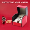 DOZNOZRI Single Watch Box Leather for Men Women Watch Travel