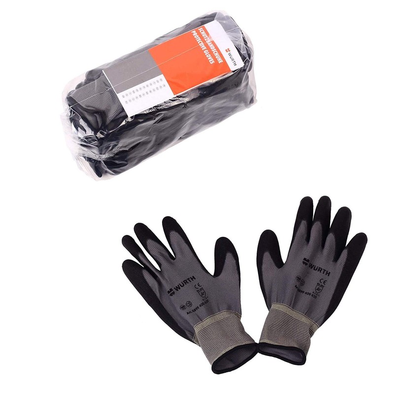 WÜRTH Assembly Gloves Size 8 Economy 12 Pairs Mechanical Work