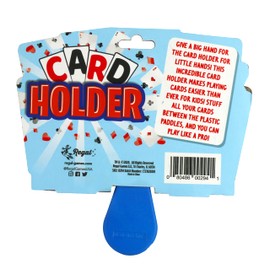 Regal Games 1 Pack Card Holders for Playing Cards - Kids Card Holder with Plastic Paddles - Ideal for Family Fun Game Night and Travel (Ages 3+)